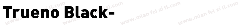 Trueno Black字体转换